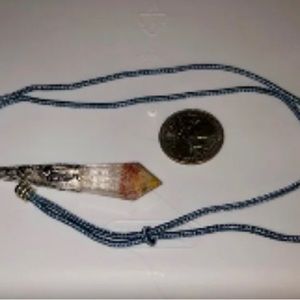 Fire quartz necklace